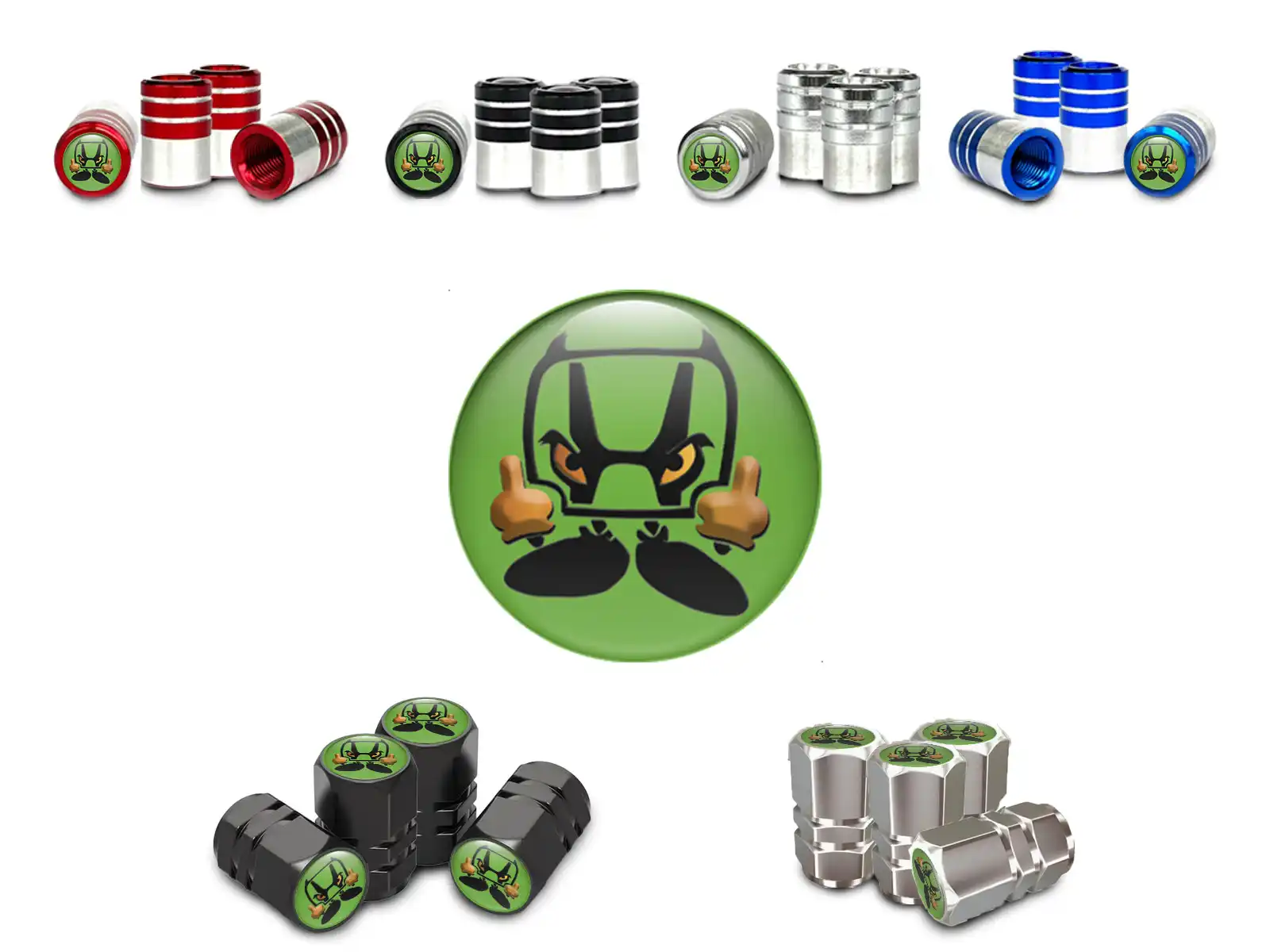 Valve Stem Caps for Bicycle Minimal Look Style